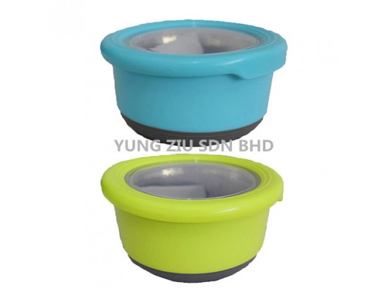 6857#420ML ROUND FOOD CONTAINER(TEDEMEI)